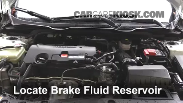 2016 Honda Civic LX 2.0L 4 Cyl. Sedan Liquide de frein Ajouter du liquide